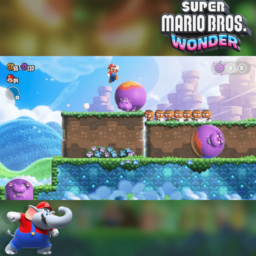 แผ่นเกม Nintendo Switch Game Super Mario Bros. Wonder Zone Asia / ภาษาอังกฤษ
